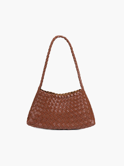 Liese Damen Schultertasche Geflochtenes Leder