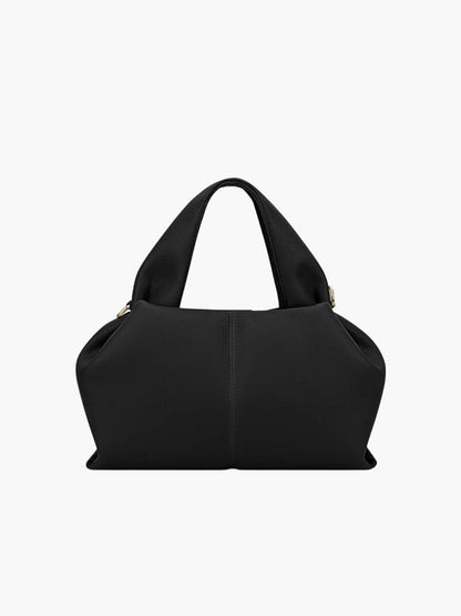 Kunstledertasche Damen Minimalistisch Schwarz - Norvielle