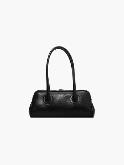 Damenhandtas Elegantes Design Kunstleder Schwarz - Norvielle