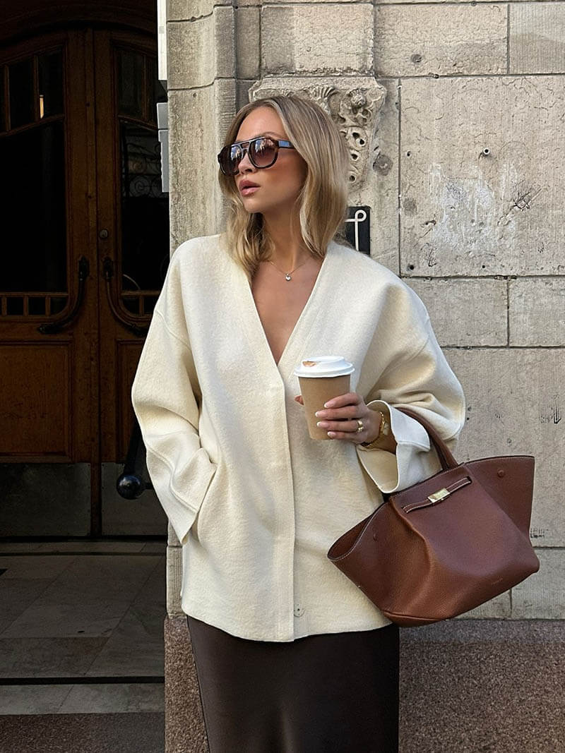 Damen-Shopper aus Kunstleder Groß
