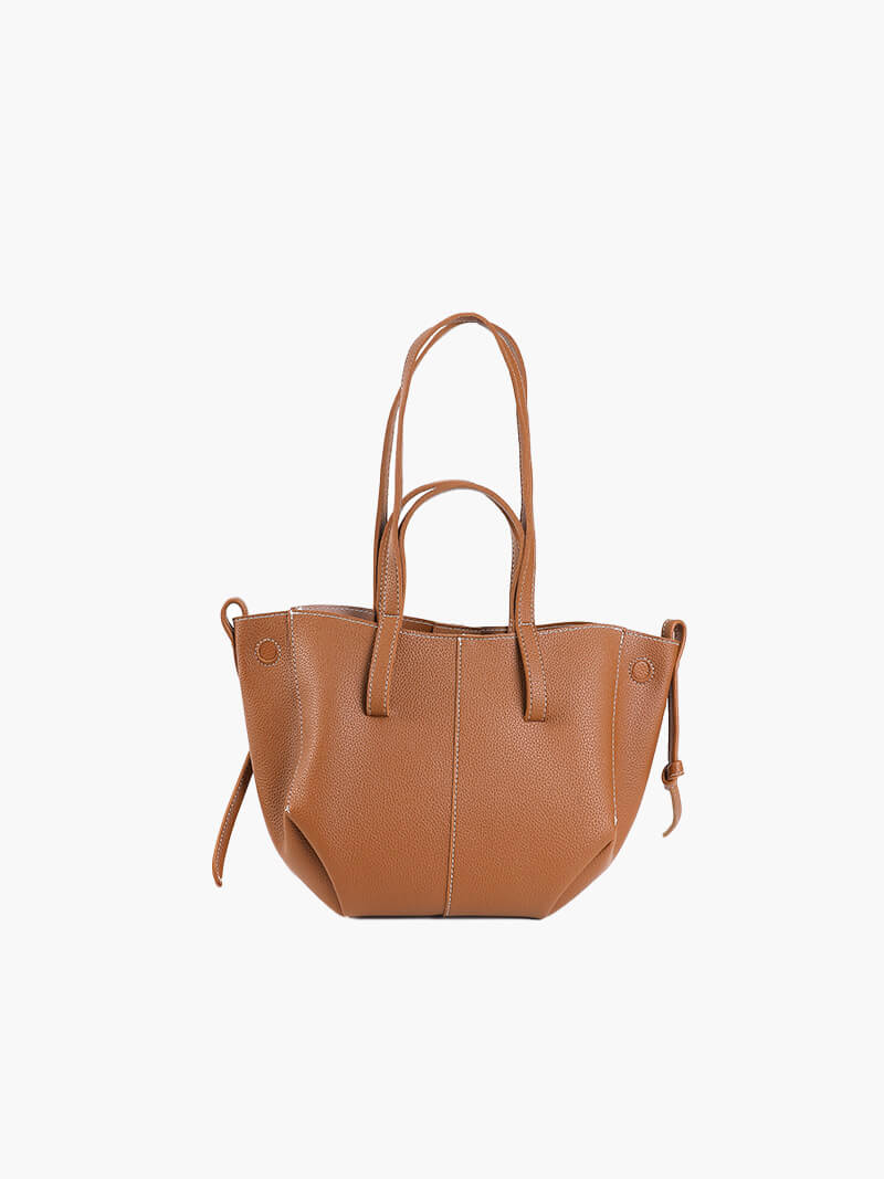 Damen-Shopper aus Kunstleder Elegantes Design Schwarz - Norvielle