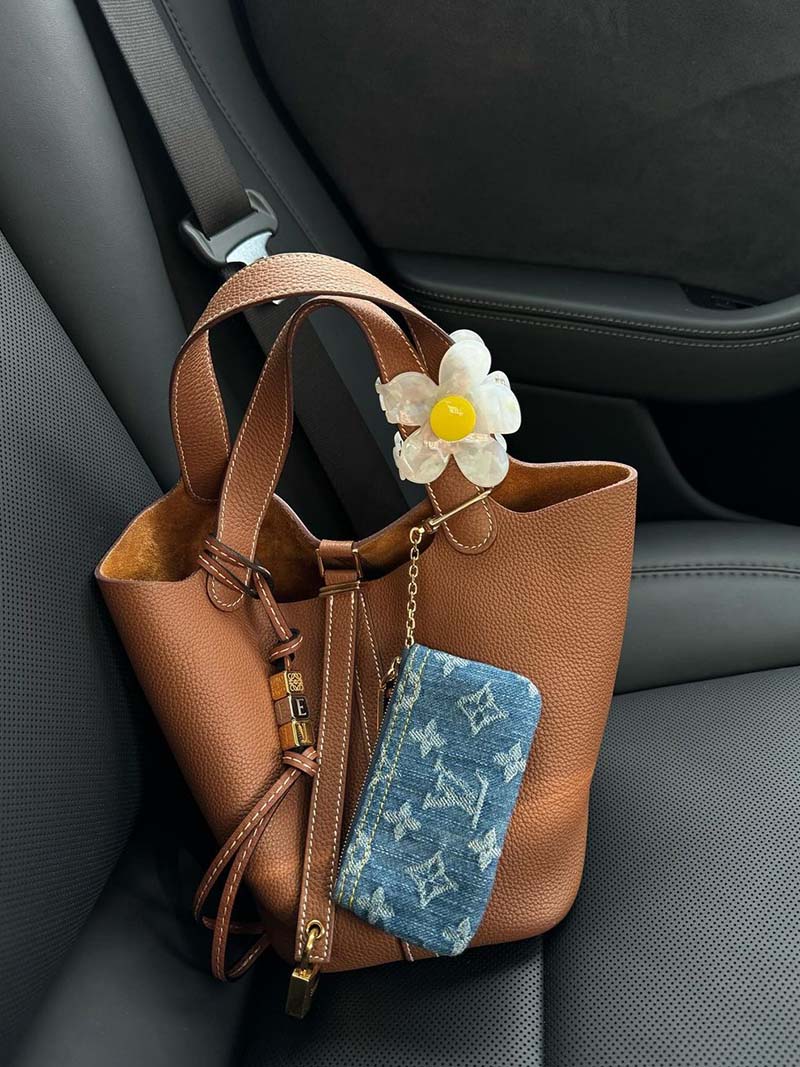 Zelinda Damen Bucket-Bag Kunstleder Stilvoll