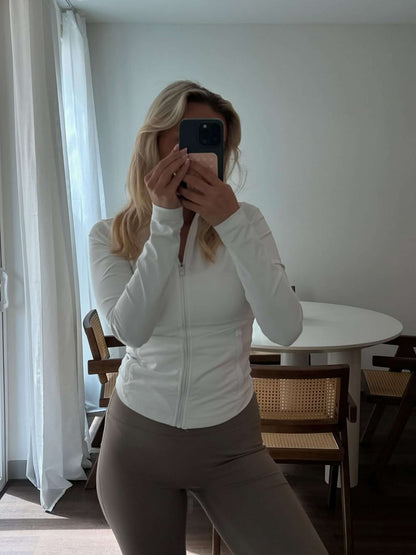 Damen Sportjacke Leichte Reißverschlussjacke
