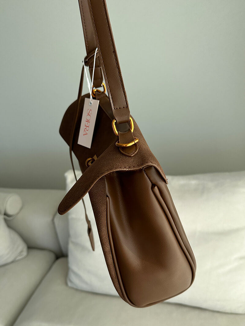 Ramona Damen Handtasche Wildleder
