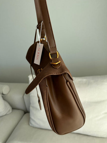 Ramona Damen Handtasche Wildleder