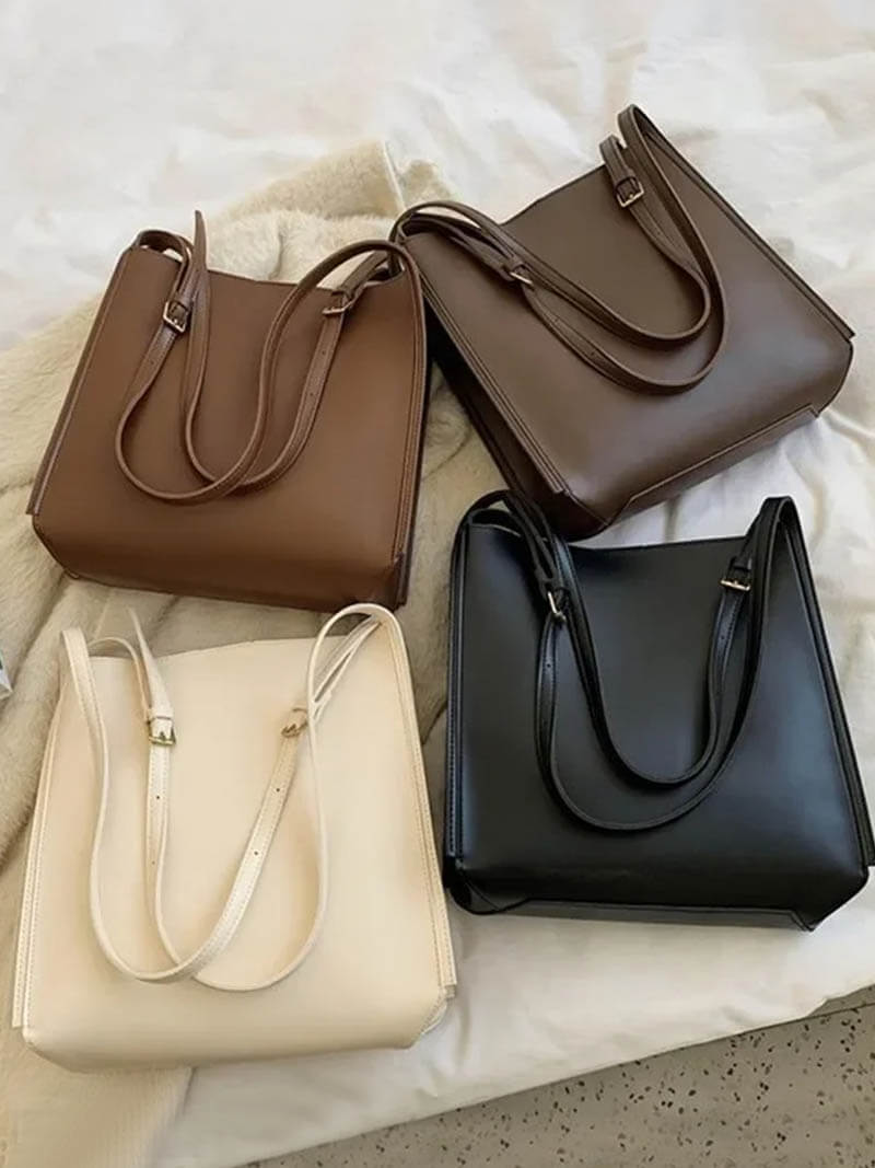 Stella Damen Schultertasche Kunstleder Minimalistisch