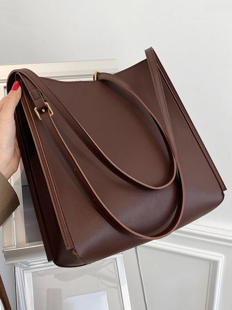Stella Damen Schultertasche Kunstleder Minimalistisch