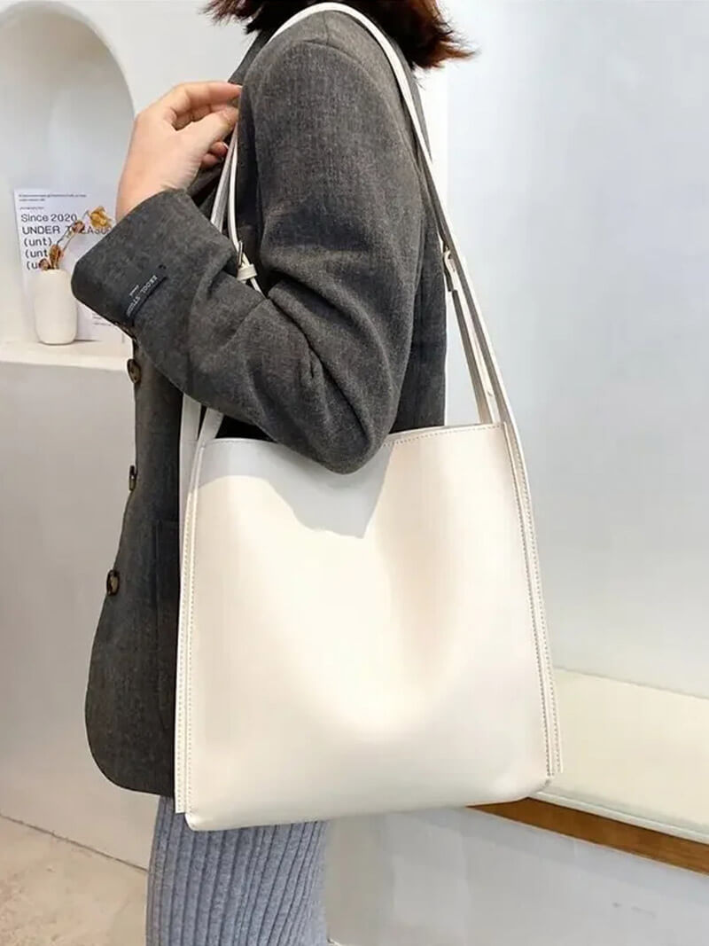 Stella Damen Schultertasche Kunstleder Minimalistisch