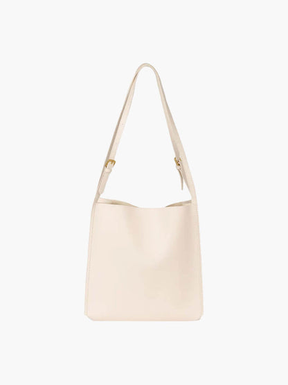 Stella Damen Schultertasche Kunstleder Minimalistisch Schwarz - Norvielle