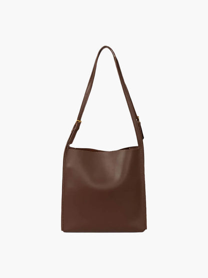 Stella Damen Schultertasche Kunstleder Minimalistisch