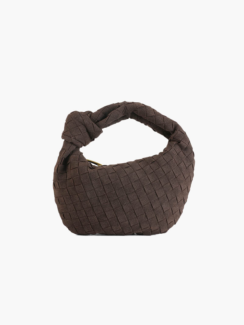 Geflochtene Damen Mini-Tasche Wildleder - Norvielle