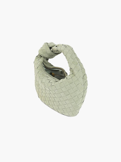 Geflochtene Damen Mini-Tasche Wildleder