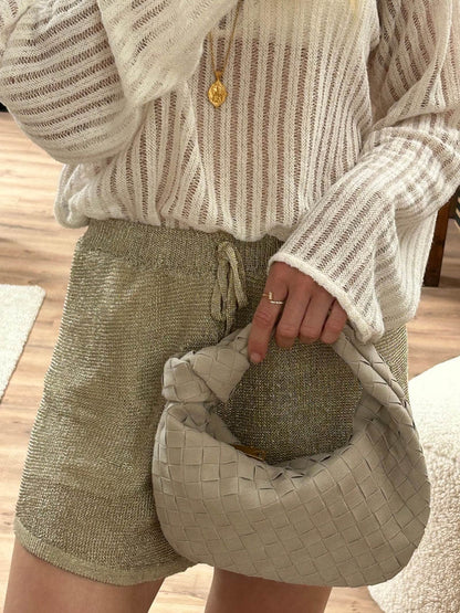 Damen Handtasche Knoten Design Klein