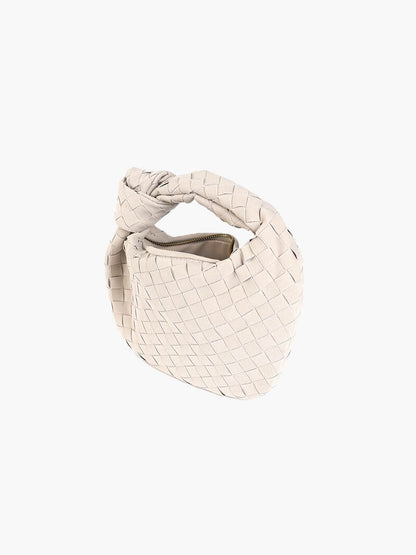 Geflochtene Damen Mini-Tasche Wildleder