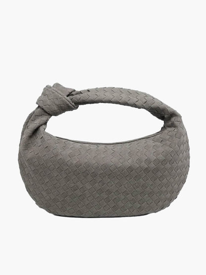 Geflochtene Hobo-Tasche mit Knotendetail