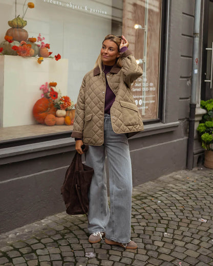 Damen Steppjacke Winter Freizeitjacke Stilvoll