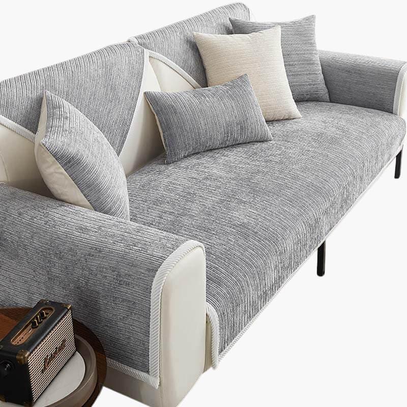 Haustierfreundlicher Sofaüberzug aus Chenille-Stoff
