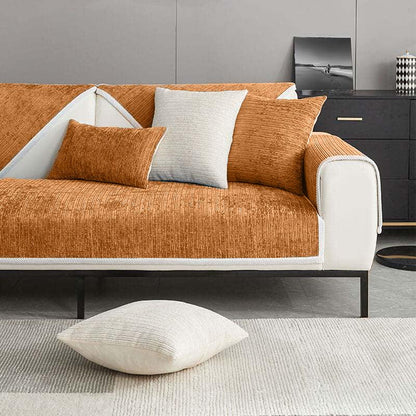 Haustierfreundlicher Sofaüberzug aus Chenille-Stoff