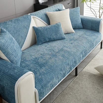 Haustierfreundlicher Sofaüberzug aus Chenille-Stoff