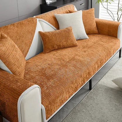 Haustierfreundlicher Sofaüberzug aus Chenille-Stoff