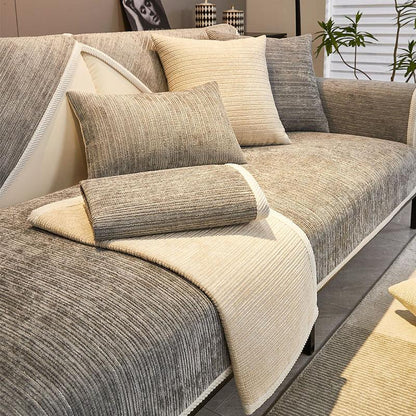 Haustierfreundlicher Sofaüberzug aus Chenille-Stoff