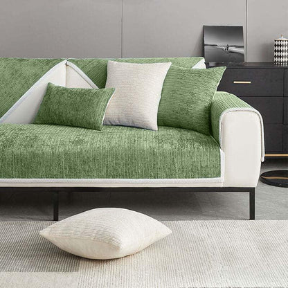 Haustierfreundlicher Sofaüberzug aus Chenille-Stoff