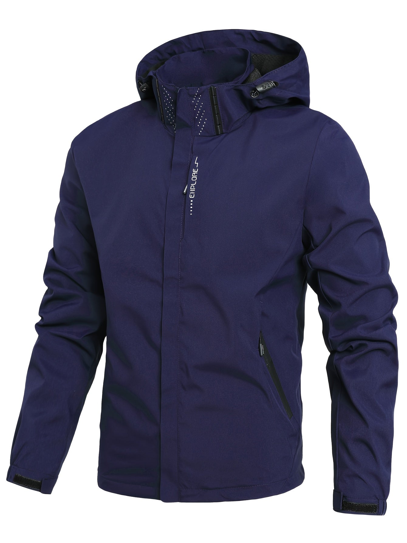 Herren Softshelljacke Mit Kapuze Winddicht Schwarz - Norvielle