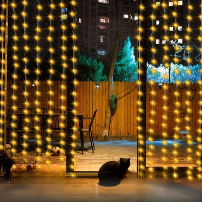 Solar Außenlichter Vorhangdesign Gartendekoration