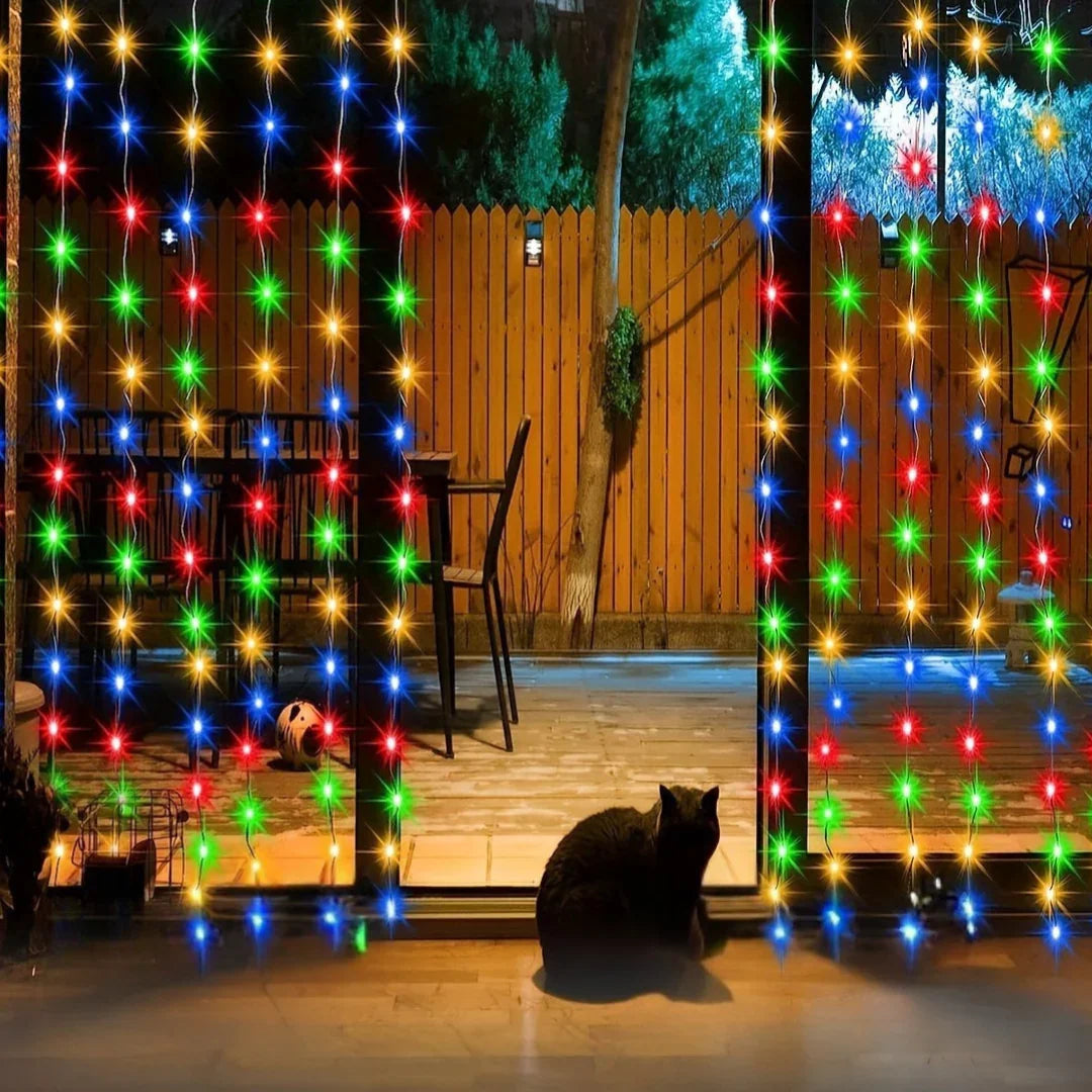 Solar Außenlichter Vorhangdesign Gartendekoration