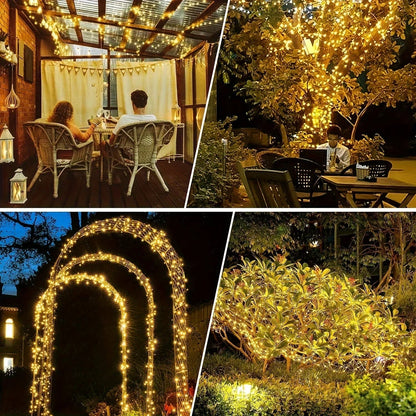 Solar Lichterkette Außen Garten Dekoration