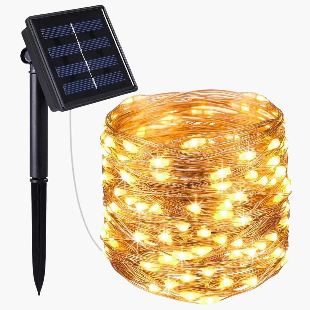 Weihnachtsbeleuchtung Solar Lichterkette Außen - Norvielle