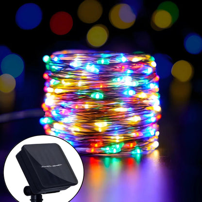 Weihnachtsbeleuchtung Solar Lichterkette Außen