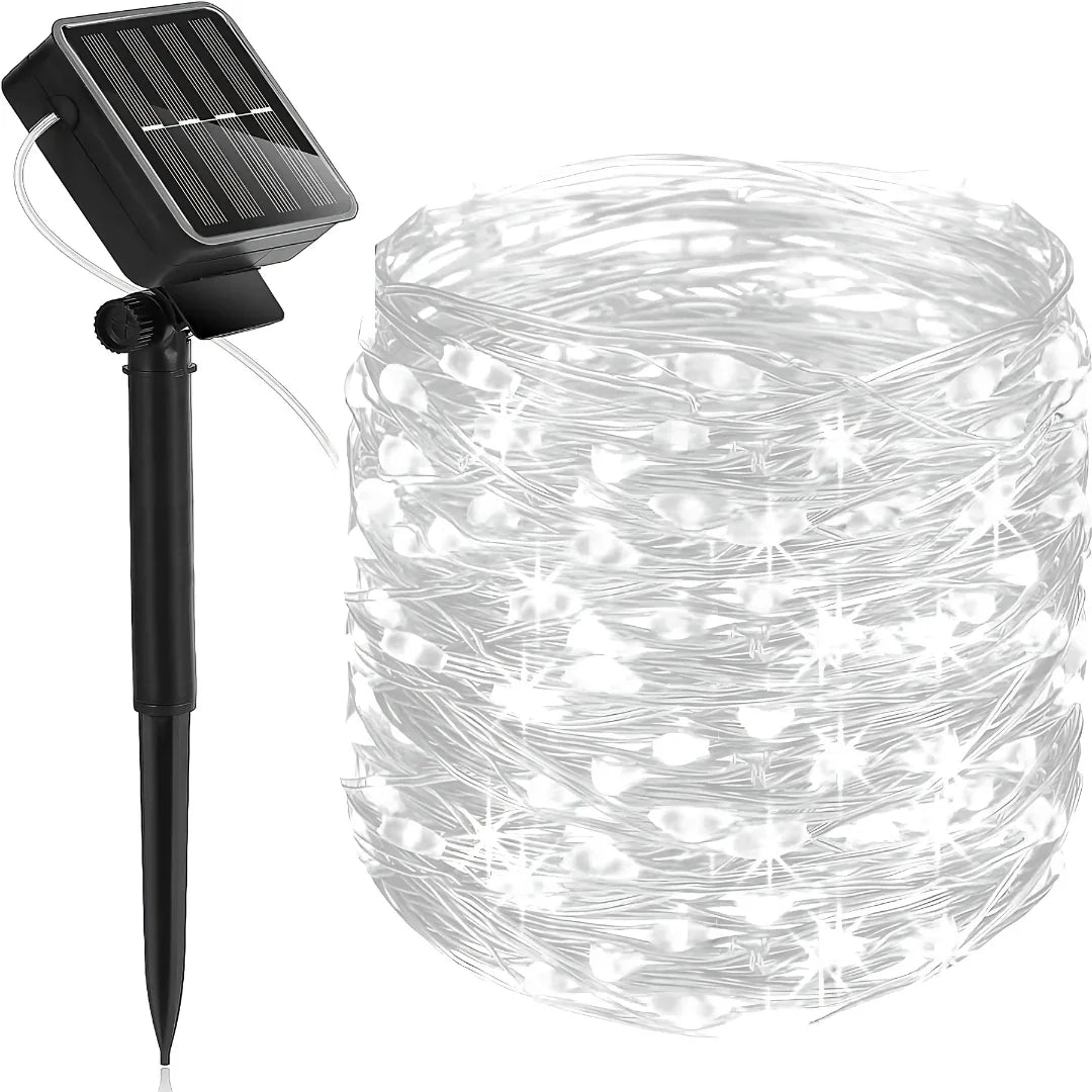 Weihnachtsbeleuchtung Solar Lichterkette Außen