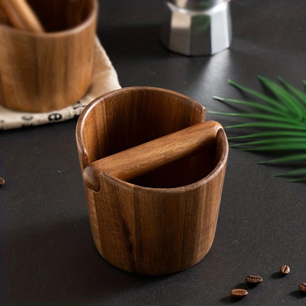 Kaffeeknockbox Massivholz Holz - Norvielle
