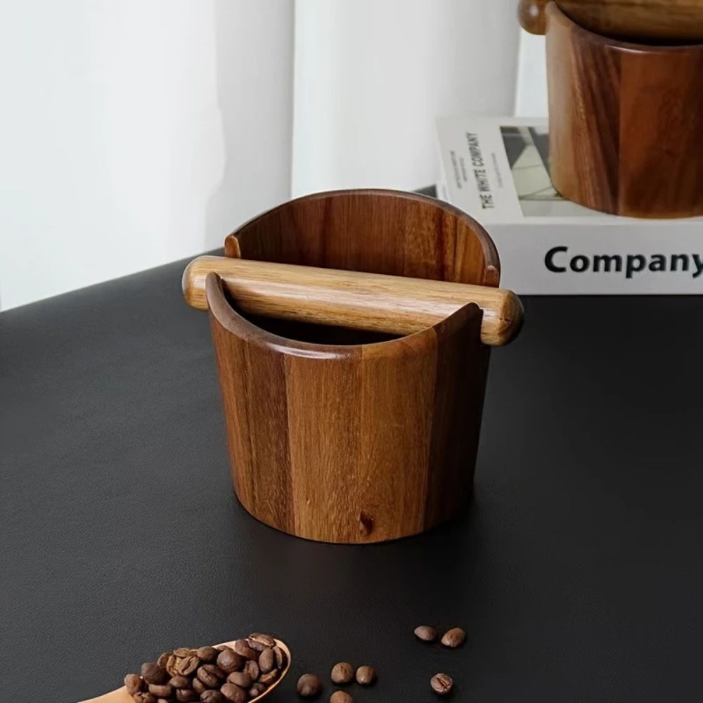 Kaffeeknockbox Massivholz Holz