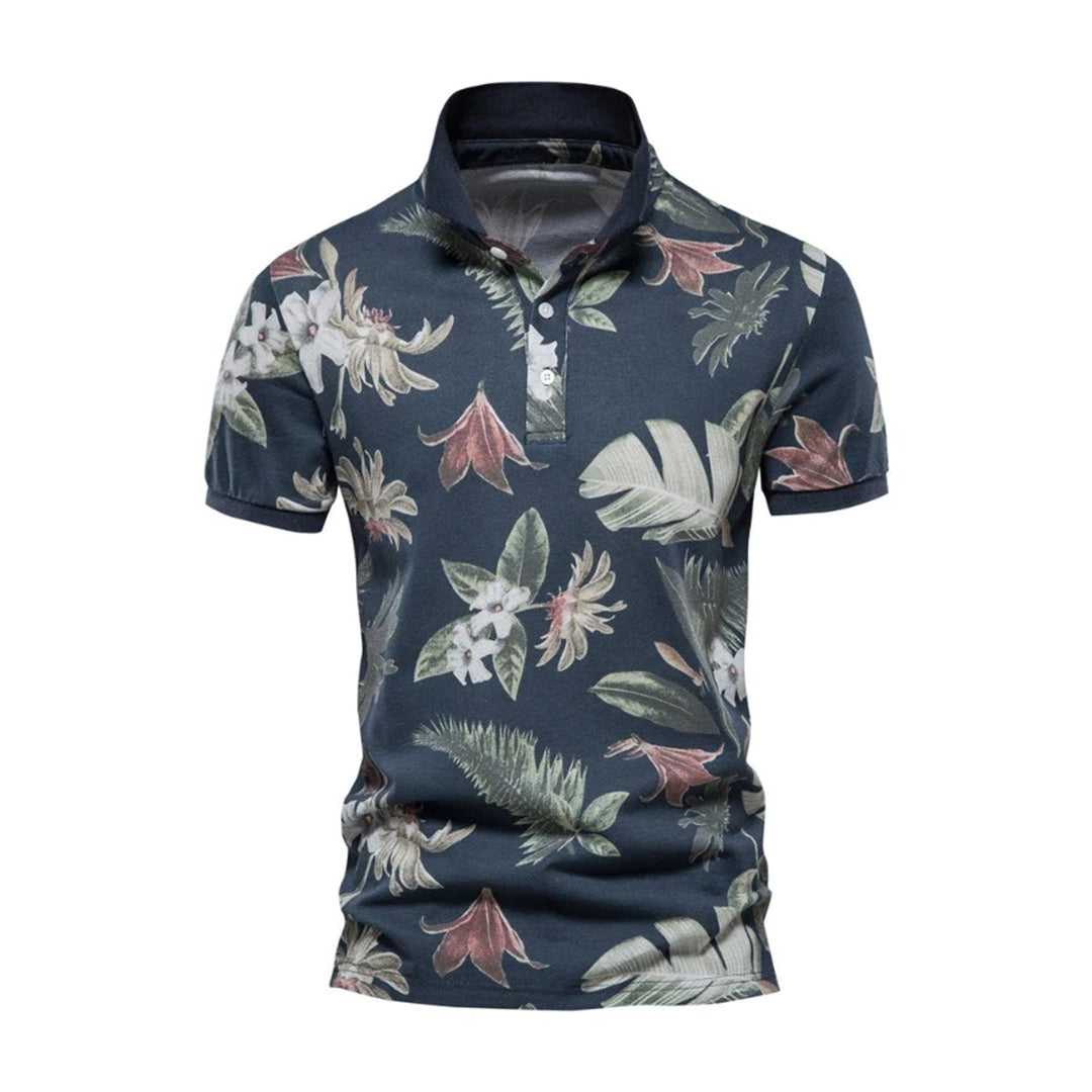 Herren Polo T-Shirt Kurzärmelig Kragen Aufdruck Sommer - Norvielle