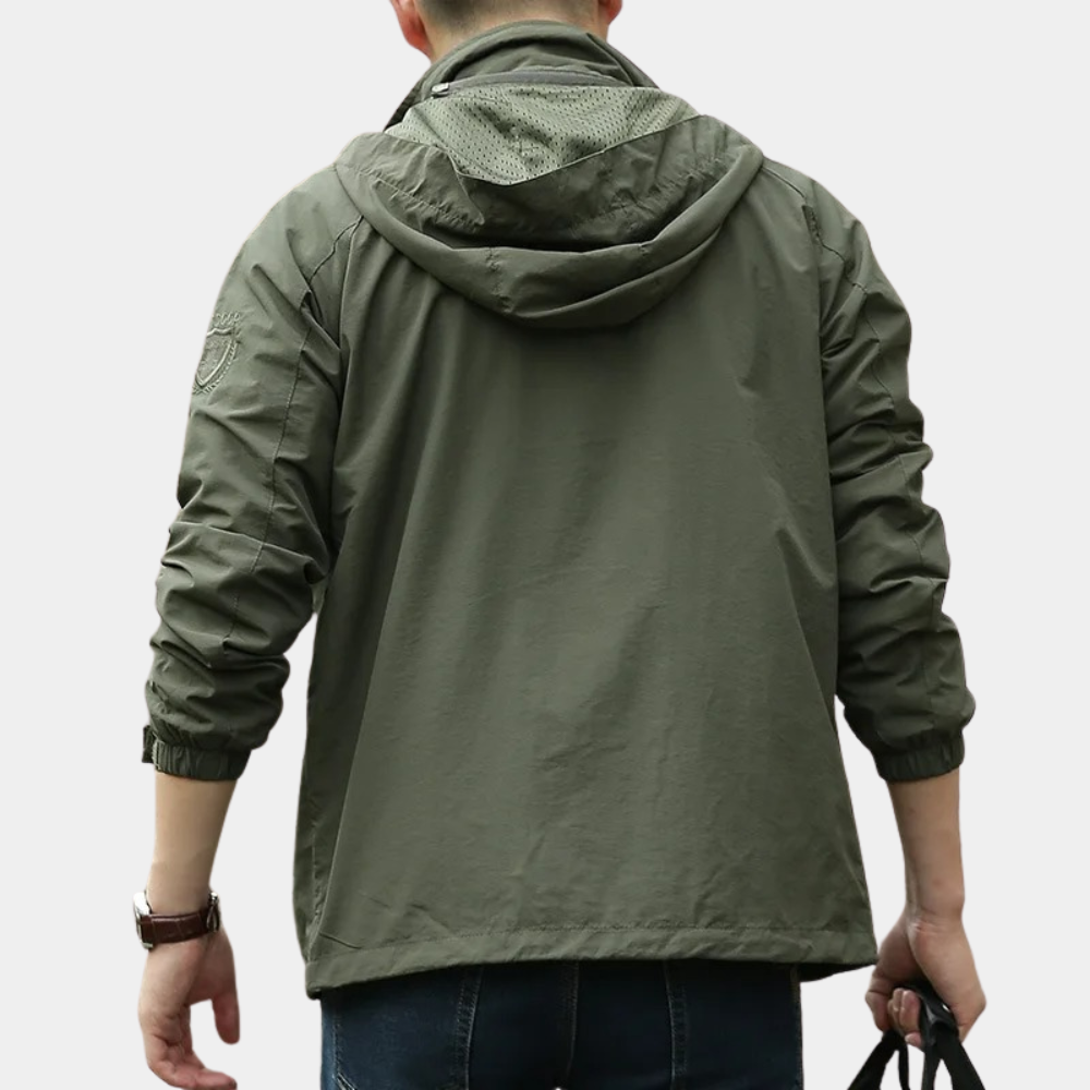 Sommerjacke | Leicht | Mit Kapuze | Cargo-Jacke | Herrenjacke-Chaps Herrenmode