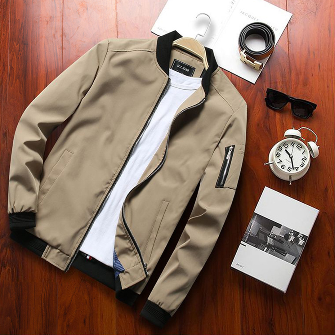 Sommerjacke - Leichtgewicht - Zip-Up - Bomberjacke - Herrenjacke-Chaps Herrenmode