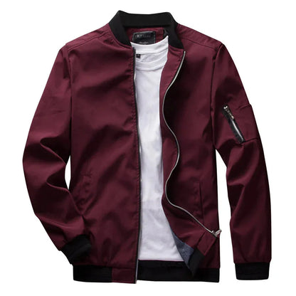 Sommerjacke | Reißverschluss | Dünn | Bomberjacke | Herrenjacke-Chaps Herrenmode