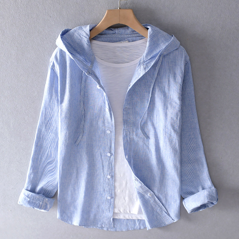 Damen Bluse mit Kapuze und Taschen Weich Luftig