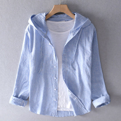 Damen Bluse mit Kapuze und Taschen Weich Luftig