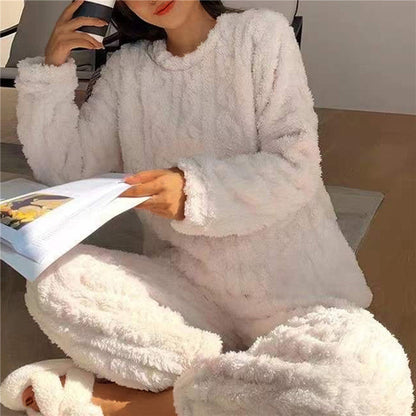 Damen Pyjama-Set Zweiteilig Hose Oberteil