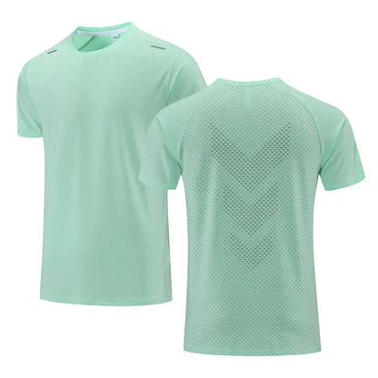 Herren Fitness-T-Shirt Atmungsaktives Kurzarm-Shirt Schnell Trocknend - Norvielle