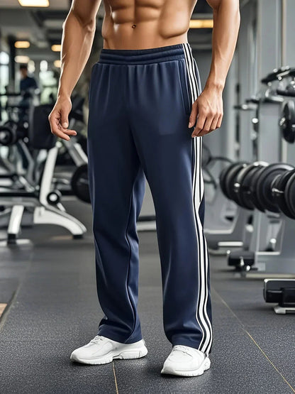 Herren Sporthose Elastisch Mit Kordelzug Bequem Schwarz - Norvielle