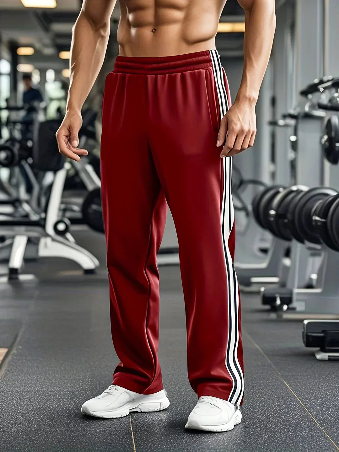 Herren Sporthose Elastisch Mit Kordelzug Bequem