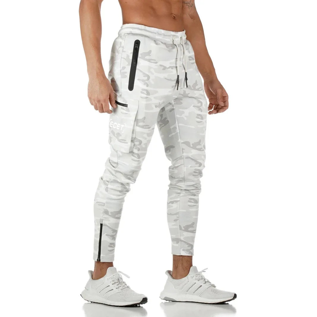 Herren Jogginghose Slim Fit Sportlich Reißverschlusstaschen - Norvielle