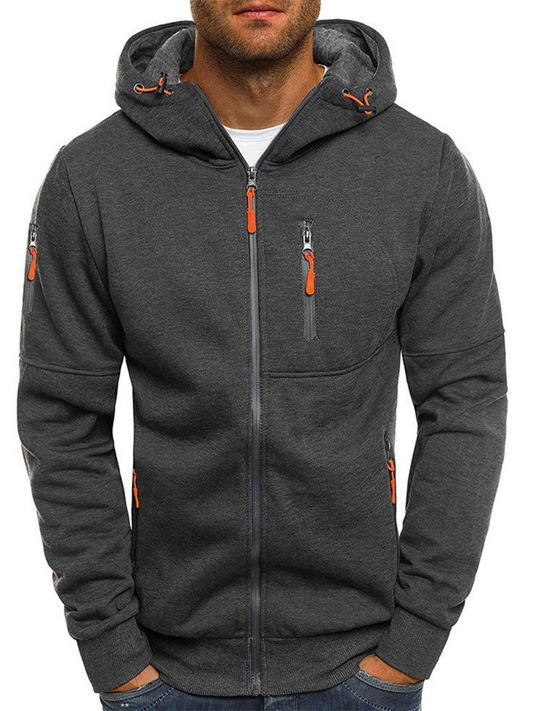 Herren Sportjacke Slim Fit Kapuze Leichtgewichtig - Norvielle