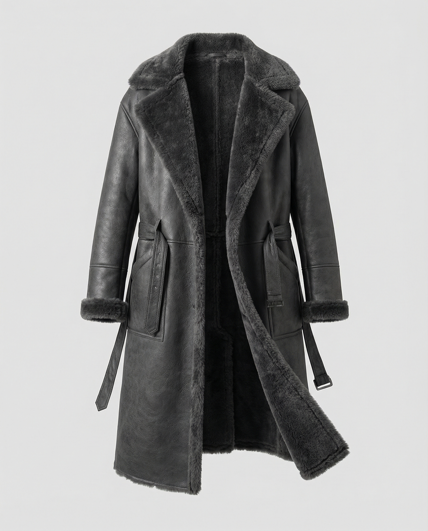 Wintermantel Lang Damen Woll
