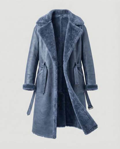 Wintermantel Lang Damen Woll