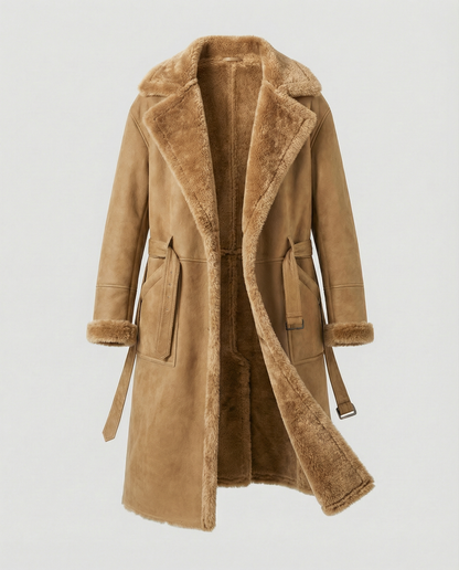 Wintermantel Lang Damen Woll